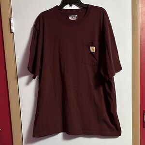 Carhartt Men's Dark Red Pocket Tee